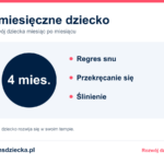 4-miesięczne dziecko: regres snu, przekręcanie się, ślinienie