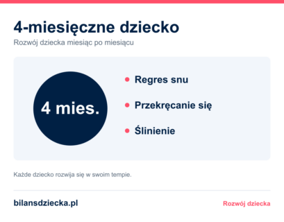 4-miesięczne dziecko: regres snu, przekręcanie się, ślinienie