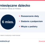 6-miesięczne dziecko: rozszerzanie diety, siadanie z podparciem, wizyta u pediatry