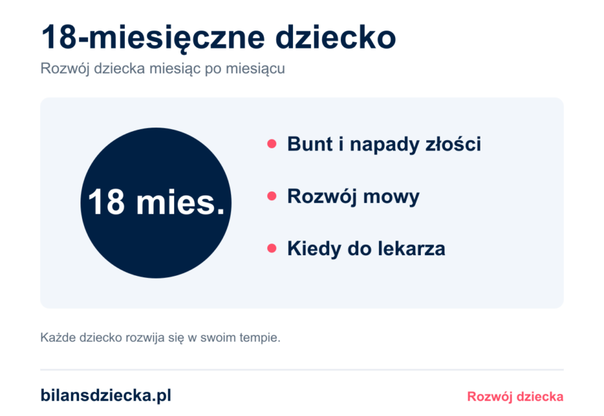 18-miesięczne dziecko: bunt i napady złości, rozwój mowy, kiedy do lekarza